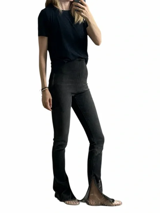 ♥️EB Denim High-Rise Stretch Split Hem Jeggings | Size M - Picture 8 of 10